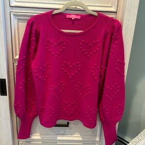 Lilly Pulitzer Kippa Heart Sweater Excellent condition
